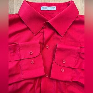 Pierre Cardin Men's Red Dress Shirt